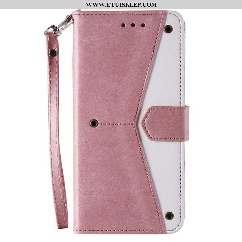 Etui Folio do Samsung Galaxy S23 Ultra 5G Szwy W Dotyku